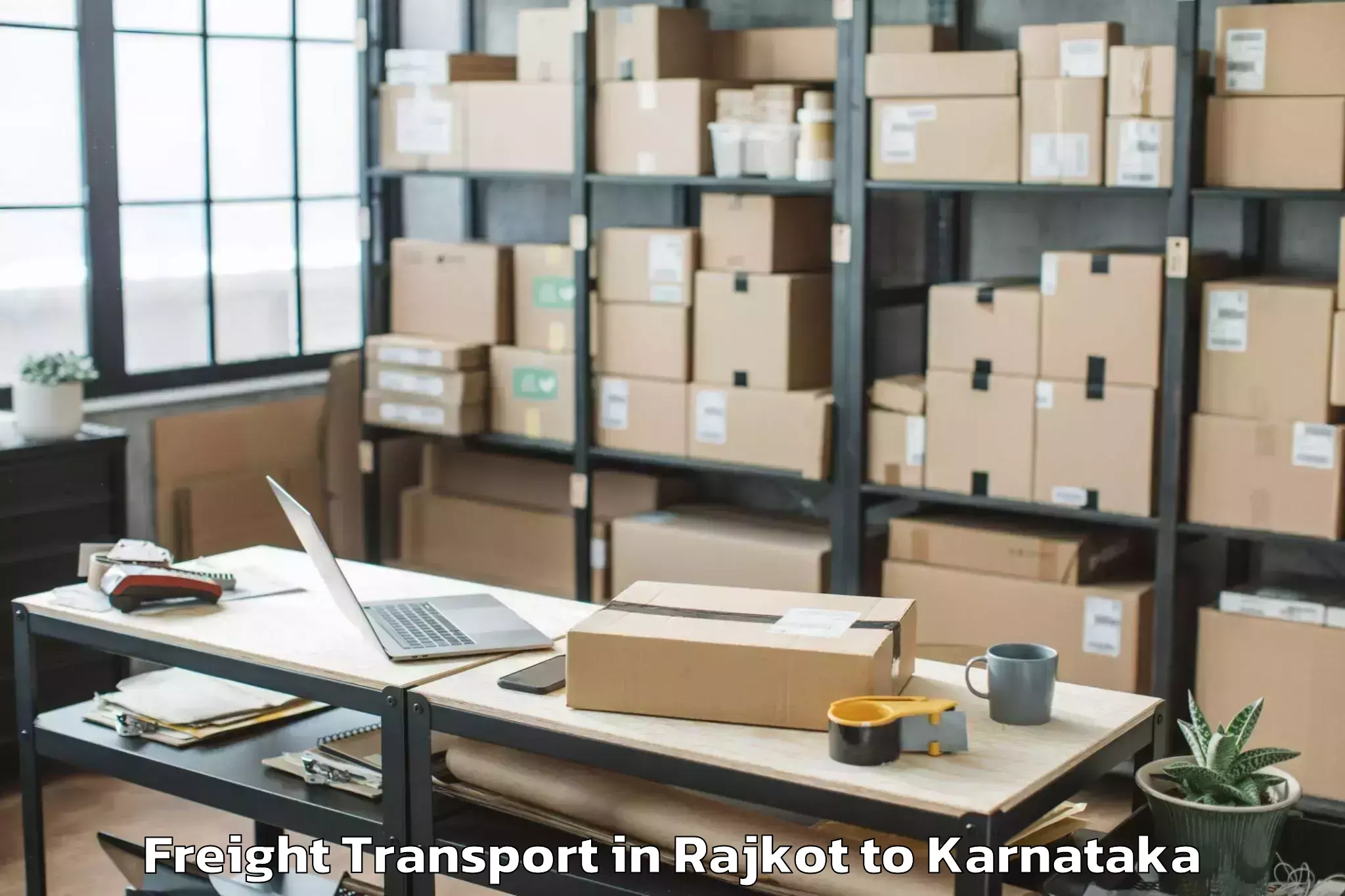 Book Your Rajkot to Karnataka State Akkamahadevi W Freight Transport Today